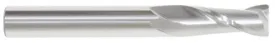 204-602838: 3/8 Dia, 1 LOC, 2-1/2 OAL, 2-Flt, .03 Corner Rad Carbide End Mill- Single End, 30 Deg. Helix, Uncoated, USA