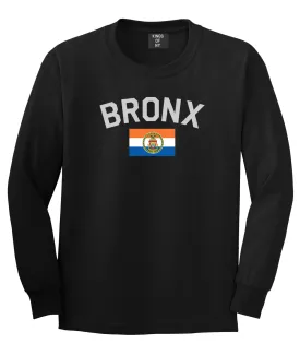 Bronx Flag Mens Long Sleeve T-Shirt