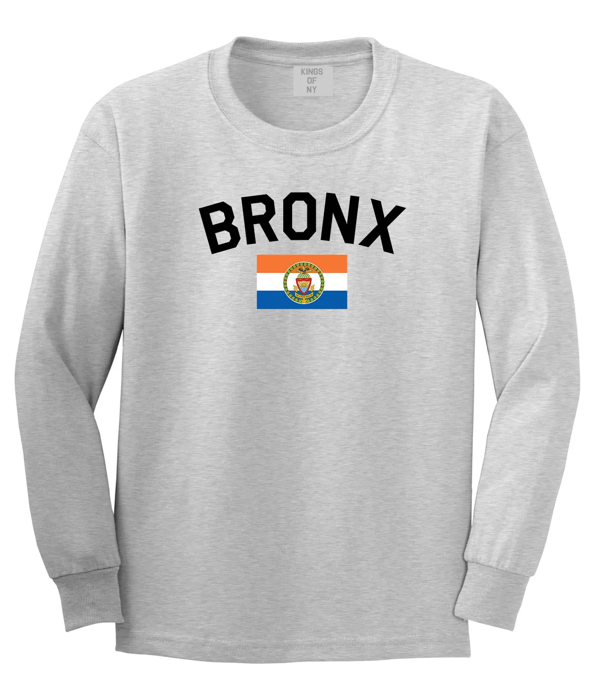 Bronx Flag Mens Long Sleeve T-Shirt