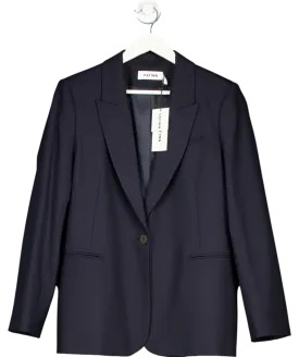 Cefinn Blue Jamie Stretch Wool Blend Blazer UK 16