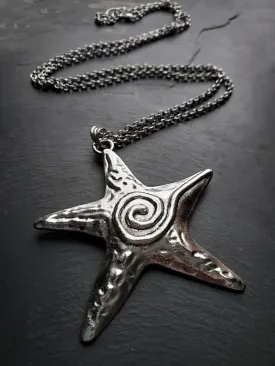 CLEARANCE Long Starfish Necklace Mermaid Jewelry