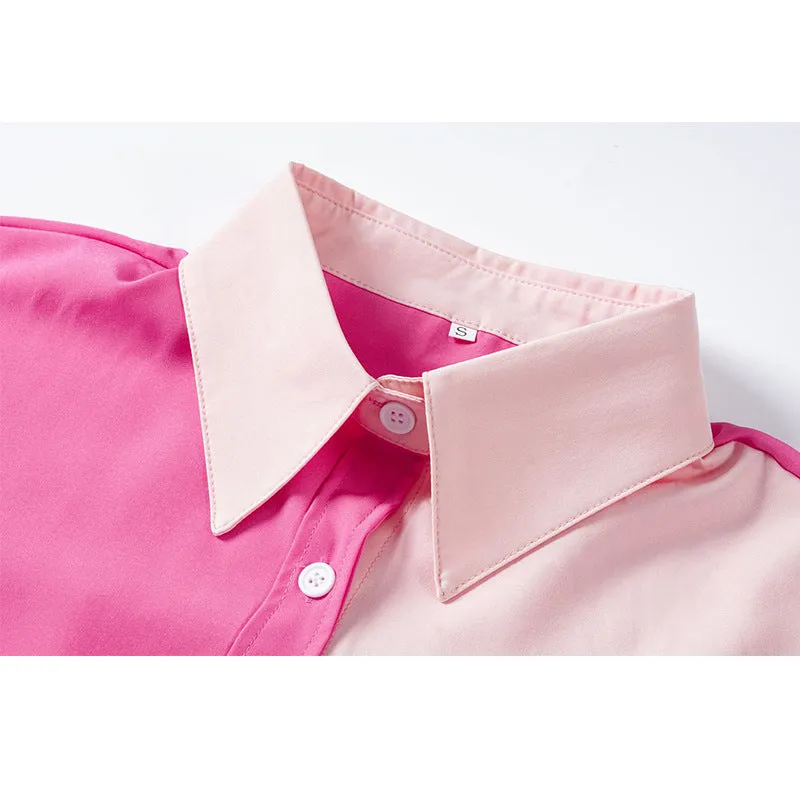 Colorblock Trendy Outfits Wholesale Blouses Women Clothing Casual Style
