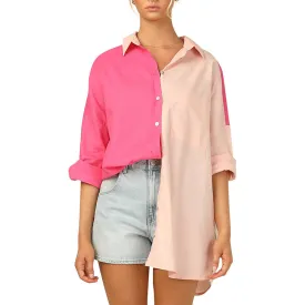 Colorblock Trendy Outfits Wholesale Blouses Women Clothing Casual Style
