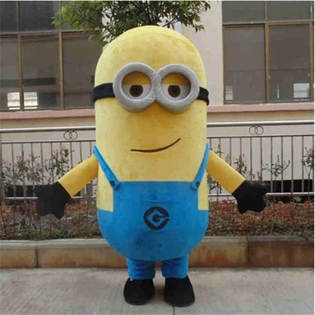 Despicable Minion Mascot Costume Carnival Festival Dress Outfit Adult Size