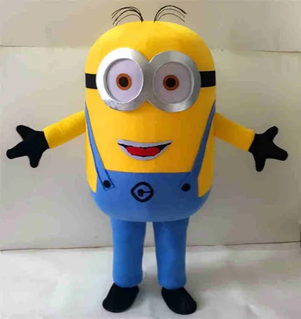 Despicable Minion Mascot Costume Carnival Festival Dress Outfit Adult Size