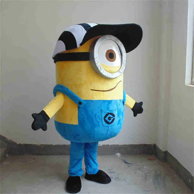 Despicable Minion Mascot Costume Carnival Festival Dress Outfit Adult Size