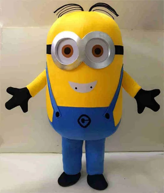 Despicable Minion Mascot Costume Carnival Festival Dress Outfit Adult Size