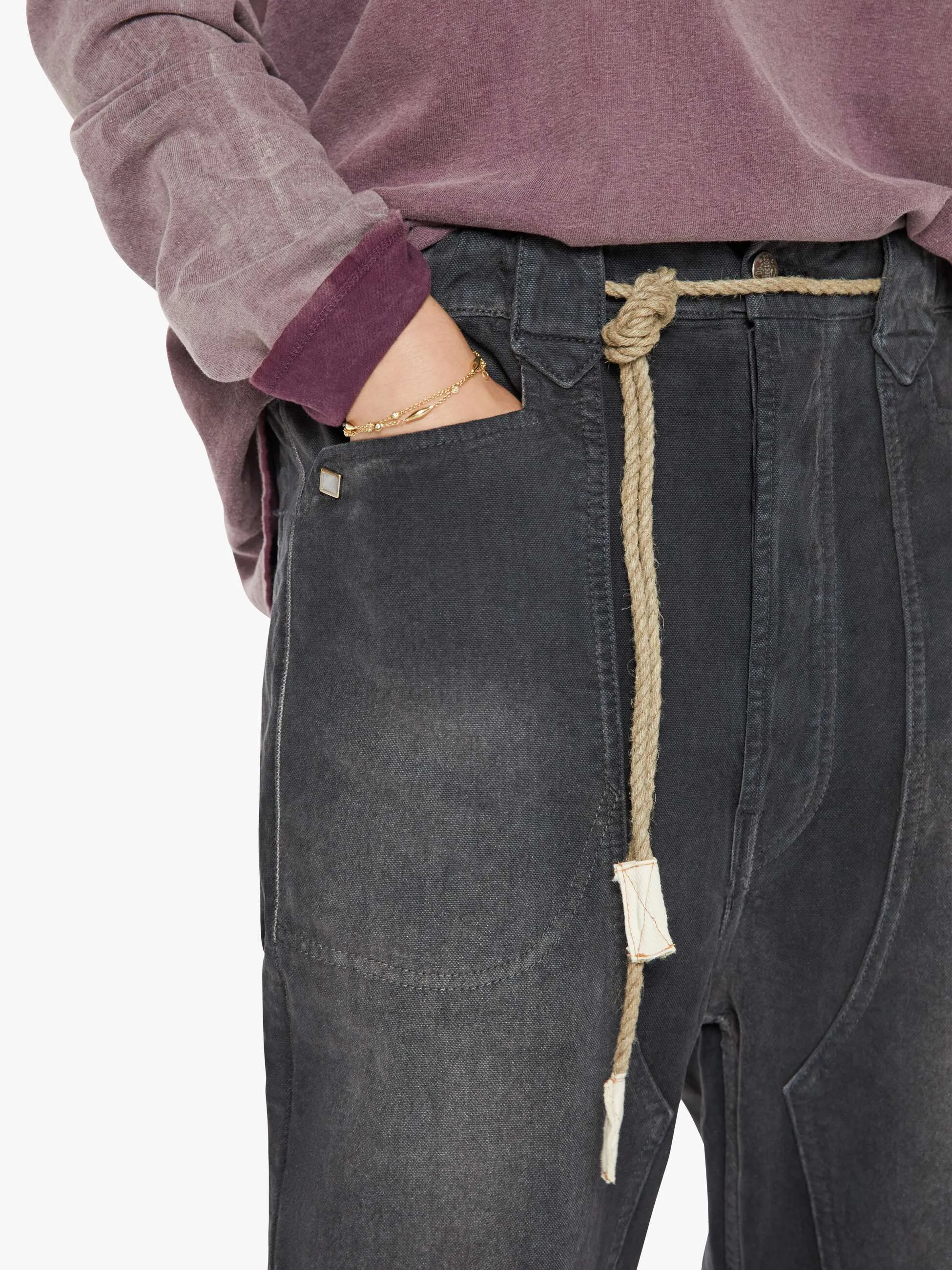 Dr. Collectors P75 Westerner Bell Bottoms - Smoke Black