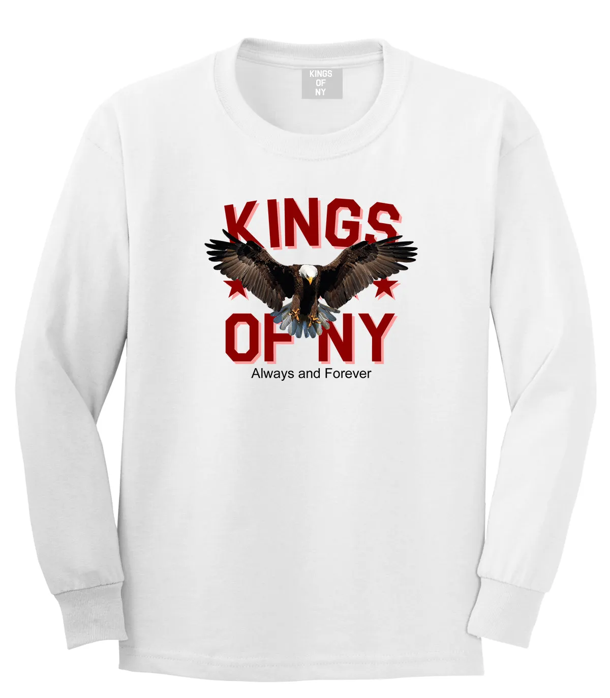 Eagle Kings Of NY Forever Mens Long Sleeve T-Shirt