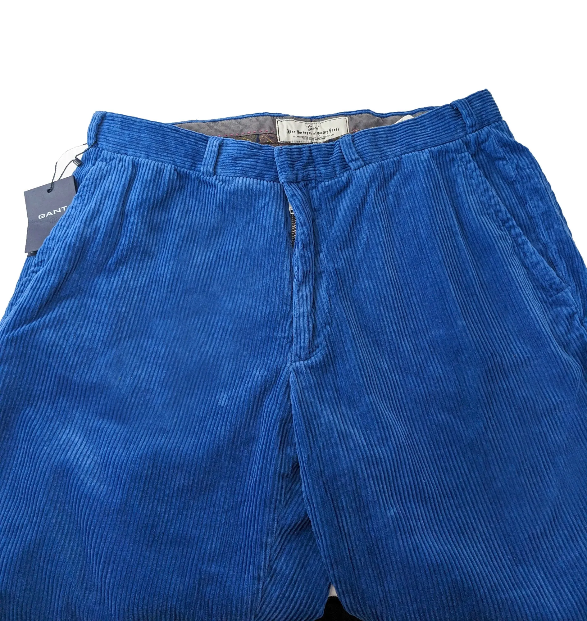 GANT Men's Ocean Blue Old Ivy Cord Pants 201103 Size 34 NWT