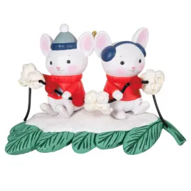 Hallmark 2024 Merry Mice With Popcorn Garland Ornament
