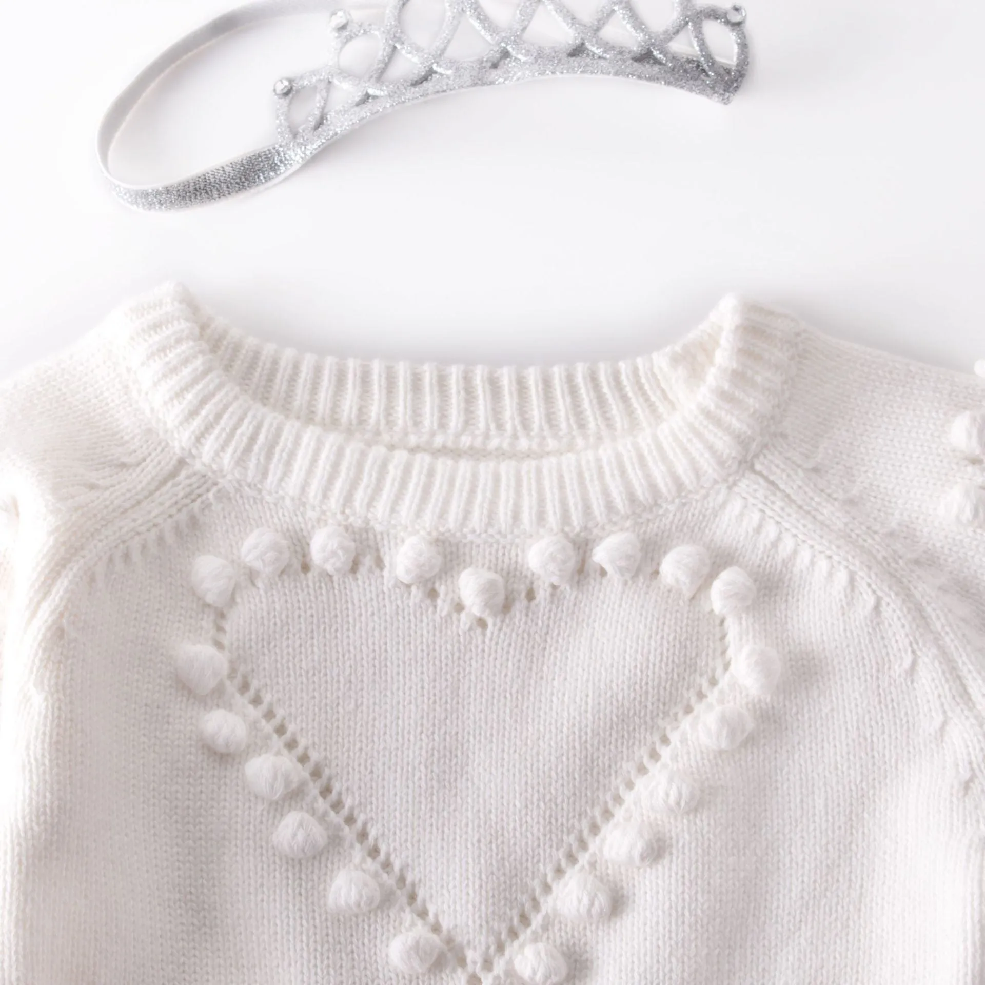 HEART Knitted Romper