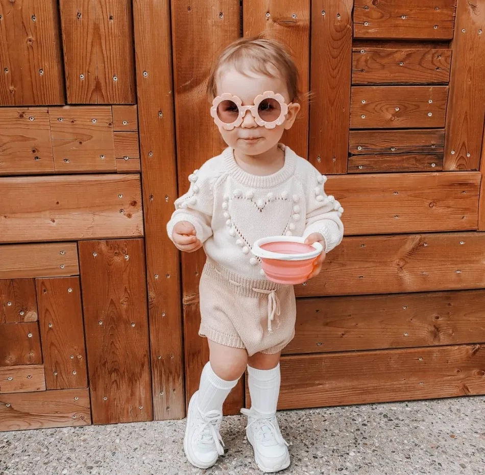 HEART Knitted Romper