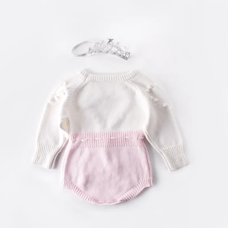HEART Knitted Romper