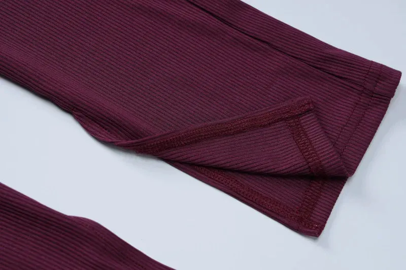 Into The Day Knit Jumpsuit Set