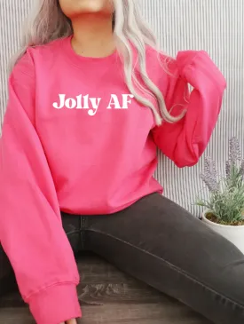 Jolly AF Holiday Sweatshirt