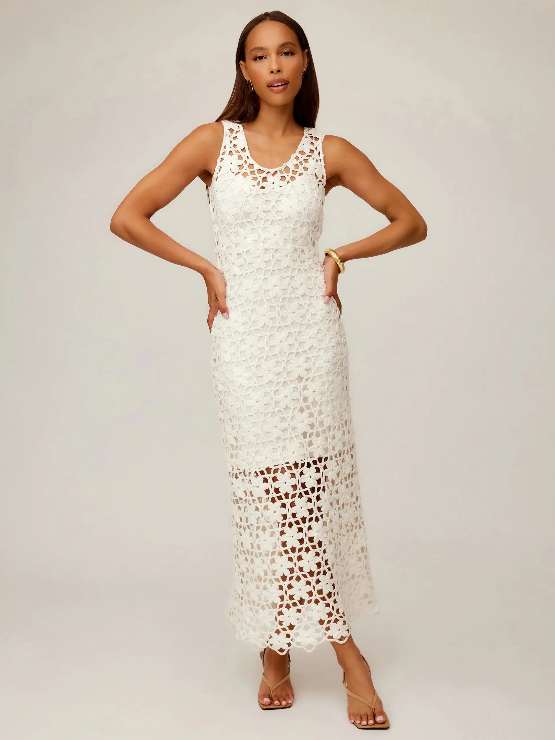 Kelsie Crochet Maxi Dress