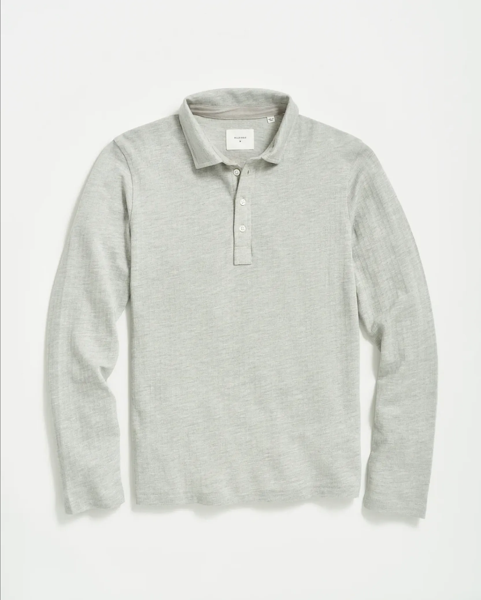 Long Sleeve Herringbone Polo