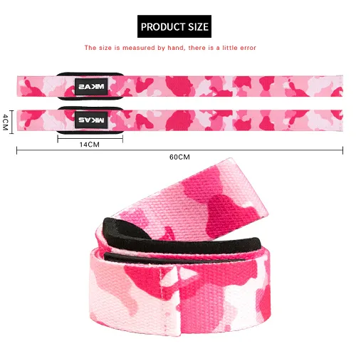 MKAS Camo Gym Lifting Straps