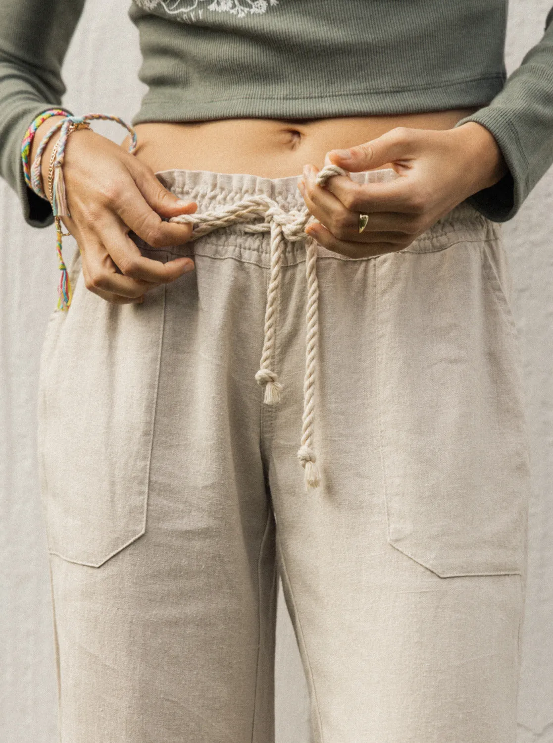 Oceanside Flared Pants - Stone