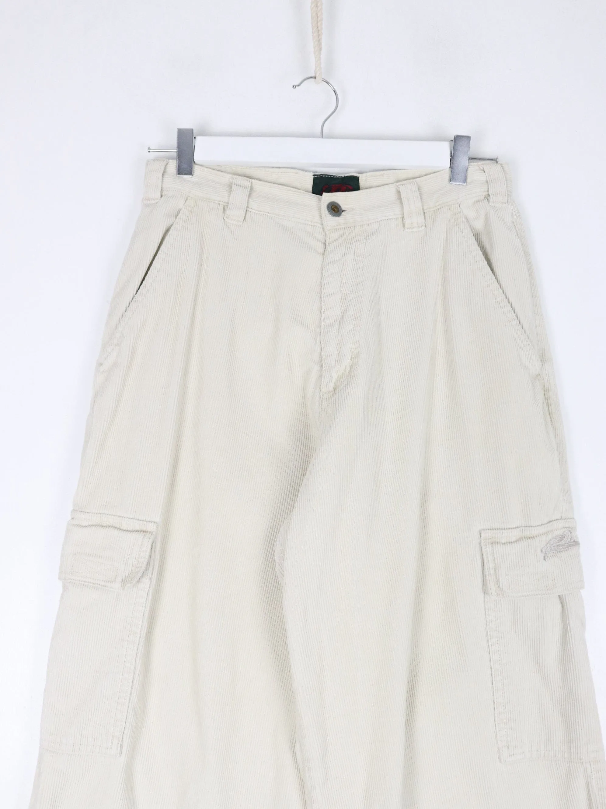 R2 Pants Fits Adult 29 x 28 Beige Cargo Corduroy
