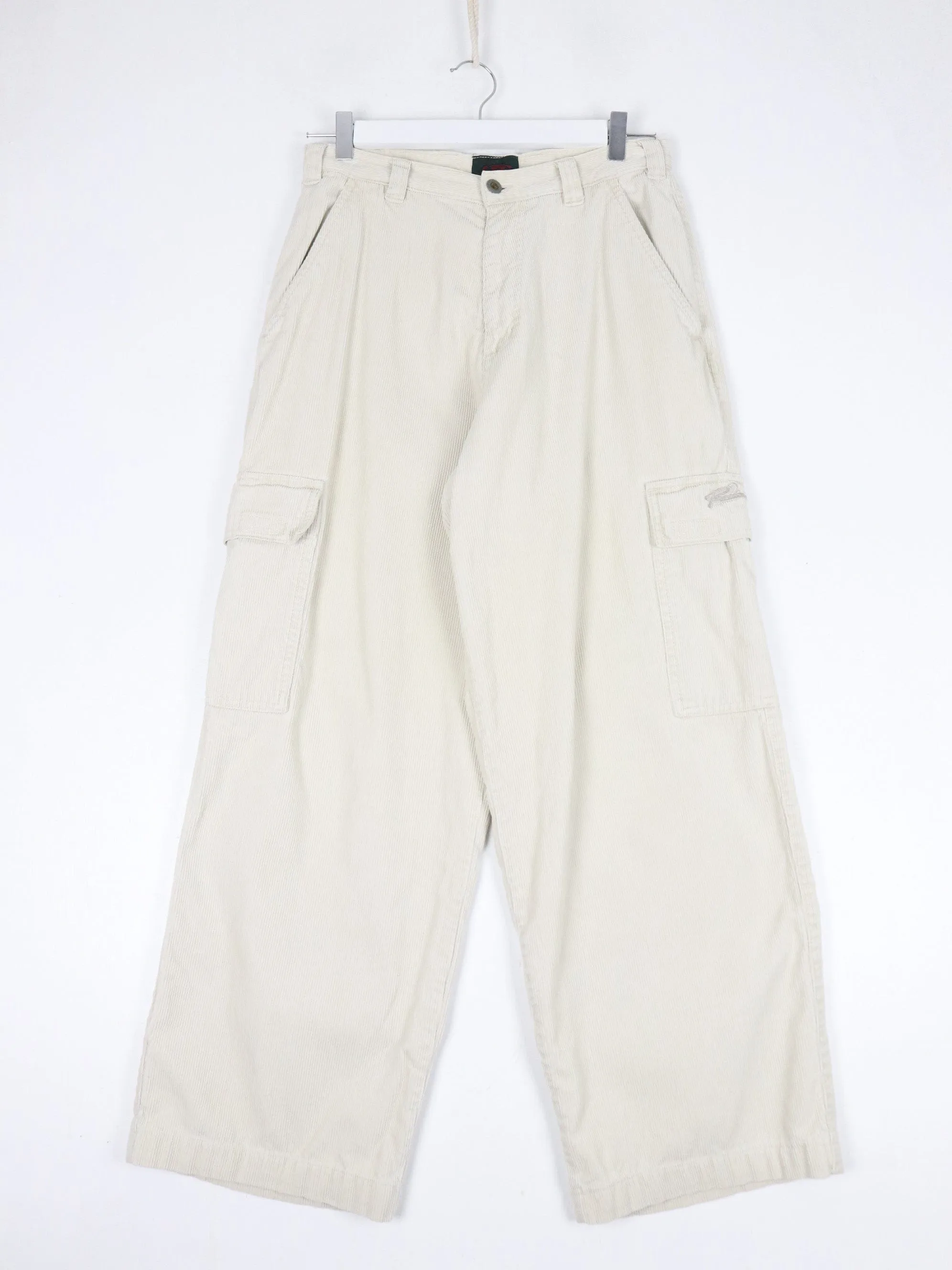 R2 Pants Fits Adult 29 x 28 Beige Cargo Corduroy