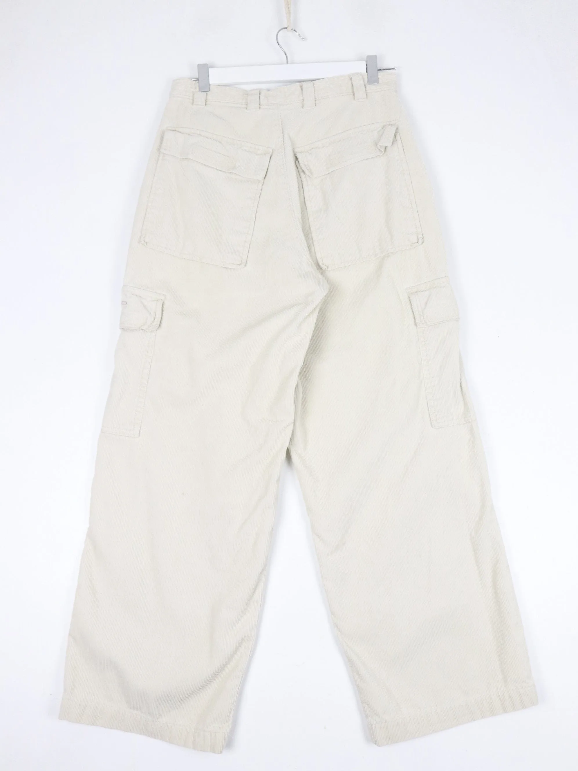 R2 Pants Fits Adult 29 x 28 Beige Cargo Corduroy
