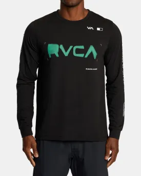 RVCA Radial Sport Tech Long Sleeve T-Shirt - Black