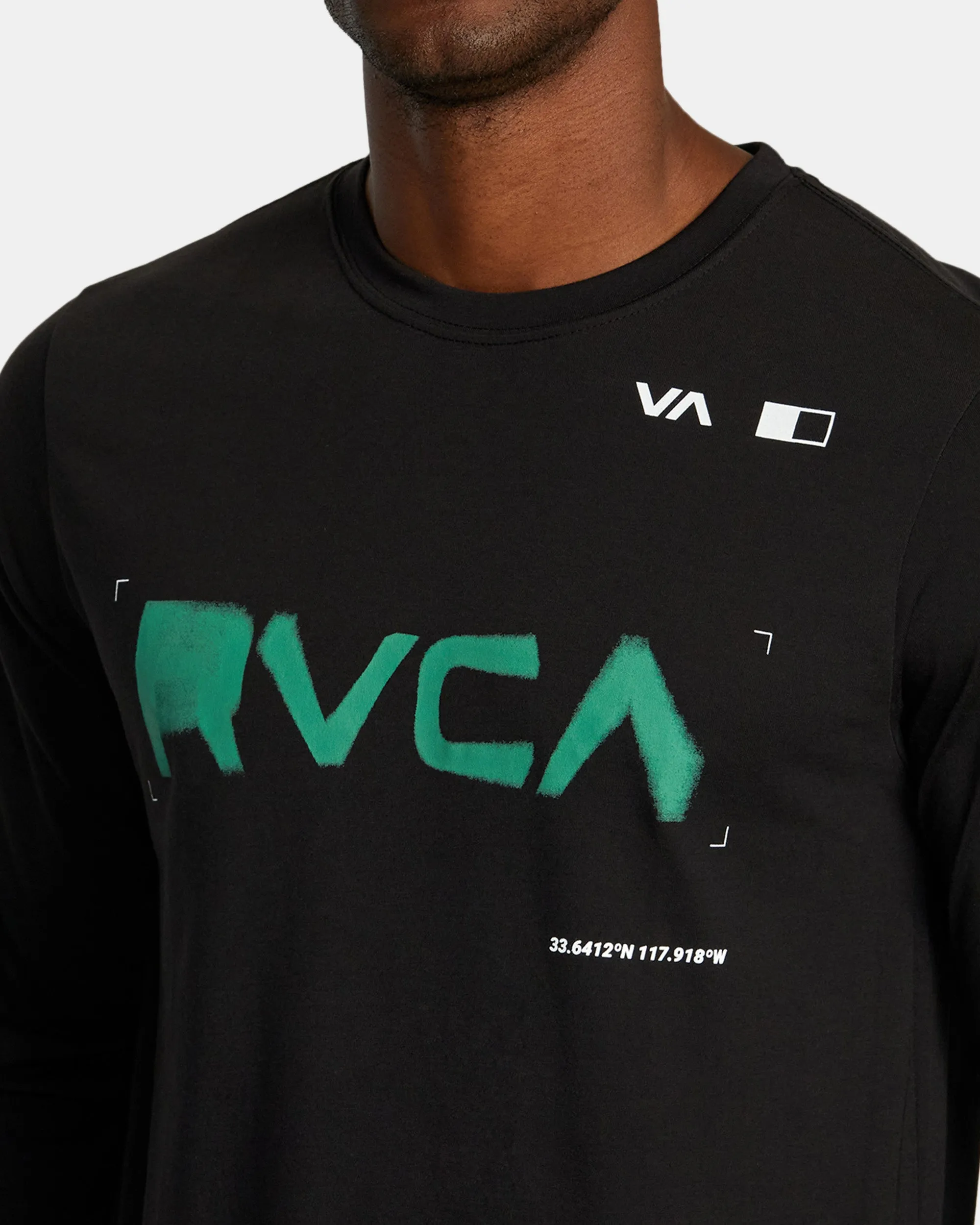 RVCA Radial Sport Tech Long Sleeve T-Shirt - Black
