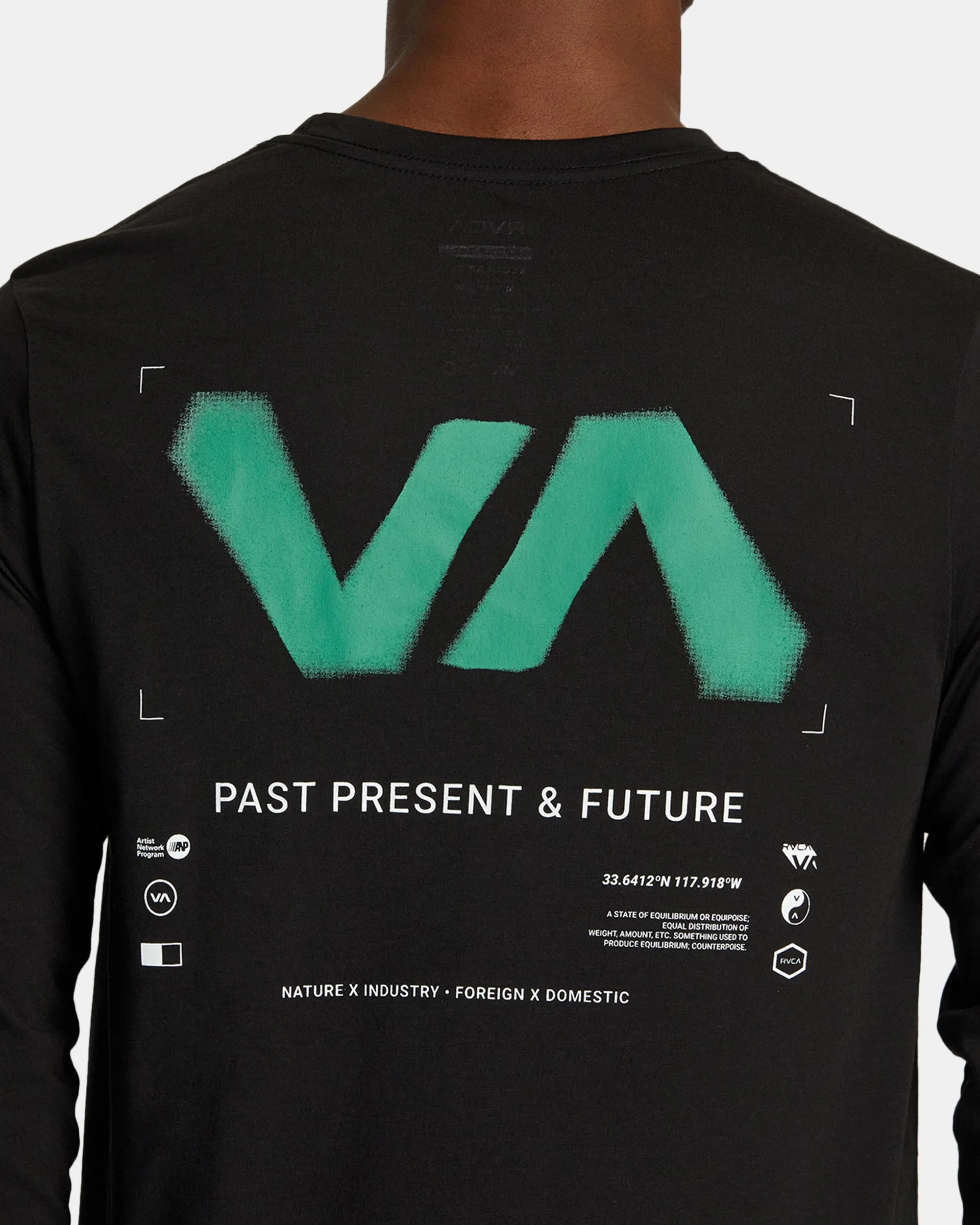 RVCA Radial Sport Tech Long Sleeve T-Shirt - Black