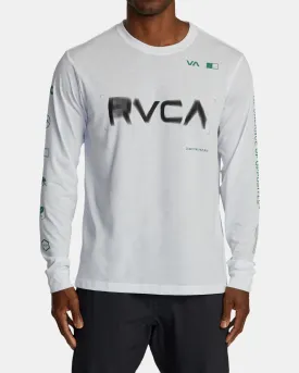 RVCA Radial Sport Tech Long Sleeve T-Shirt - White