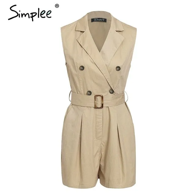 Simplee Elegant sashes khaki cotton women