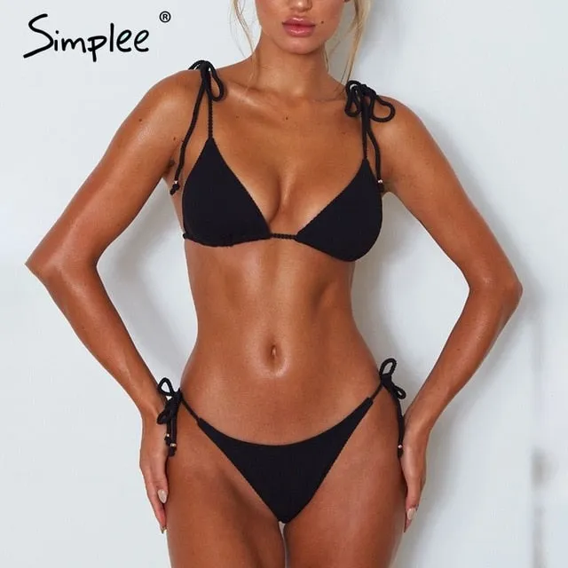 Simplee Push up padded summer beach wear bodysuit
