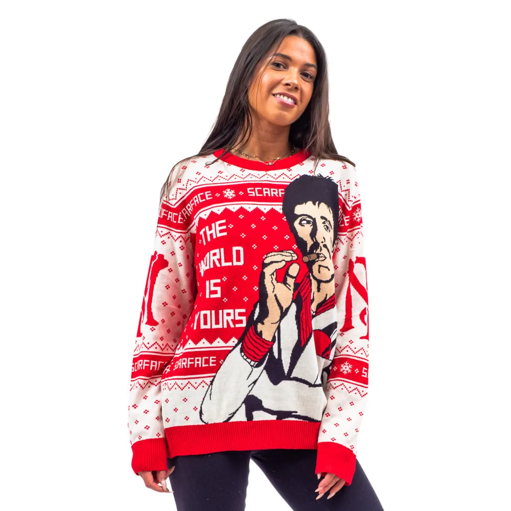 Ugly Christmas Sweater - Tony Montana Design for Holiday Cheer