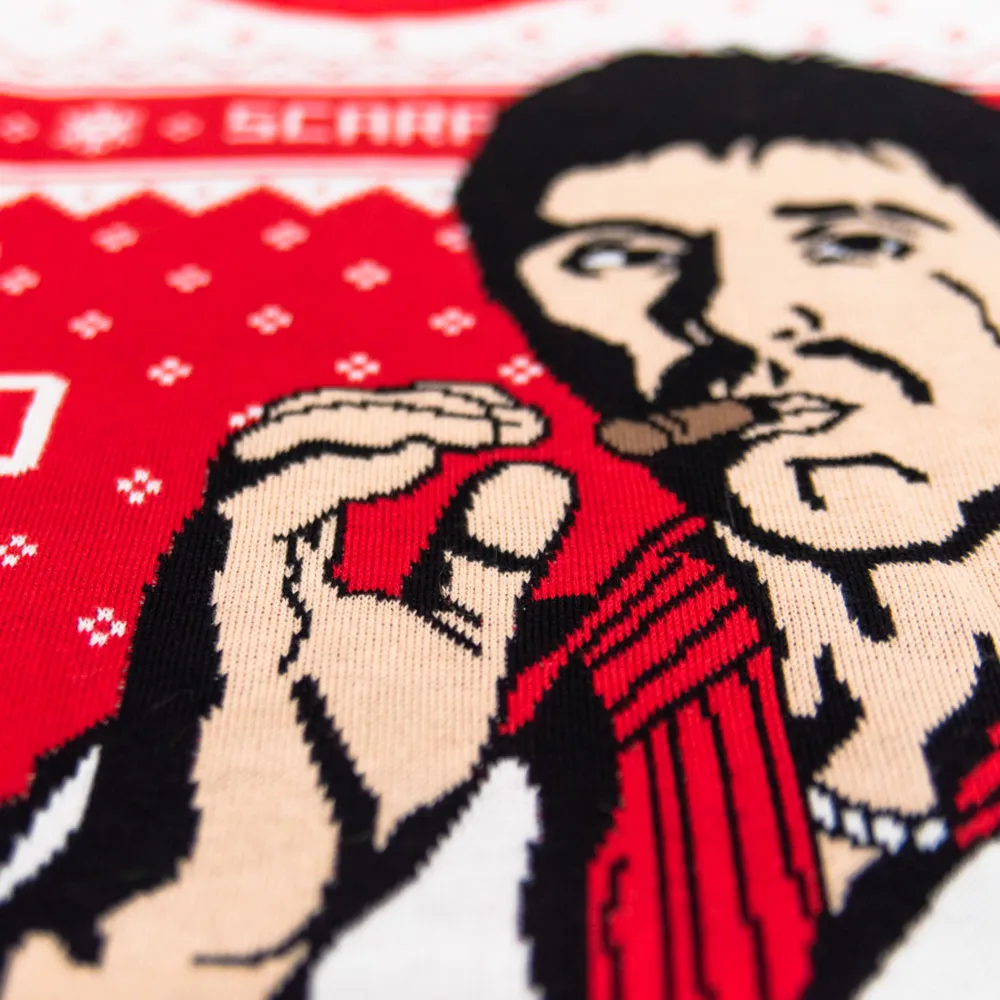 Ugly Christmas Sweater - Tony Montana Design for Holiday Cheer