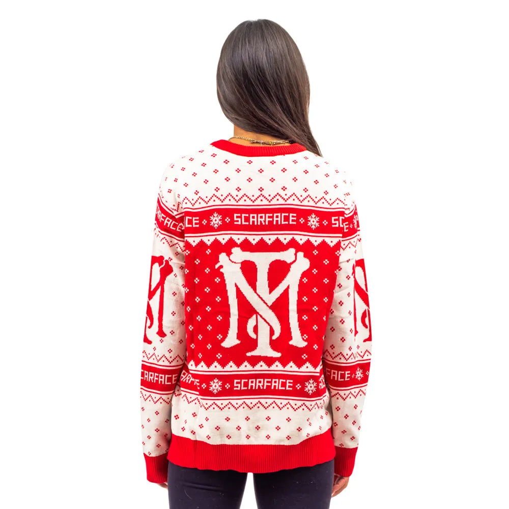 Ugly Christmas Sweater - Tony Montana Design for Holiday Cheer